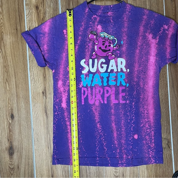 Kool Aid Man Purple Drink Puff Shirt Medium Distressed Funny 90s Vintage sugar - Picture 5 of 6